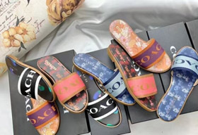 Coach embroidered logo slippers-5676  